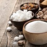 Various sugar in bowls
